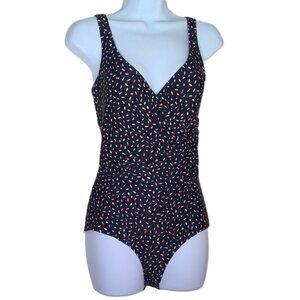 Seekers Australia Swimsuit One Piece Bathing Suit Bella Shirred Side EUC Sz 10